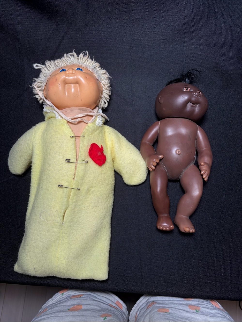 Cabbage Patch Kids Vintage Pair: Rare Soft-Body & Vinyl Baby Dolls (1970s)